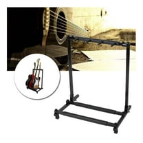 Wqmh 3/5/7/9 Multiple Guitar Stand, Display Rack Guitars & Ukulele & Bass & Banjo Holder for Band, Studio, Home (Square-3 Holder)