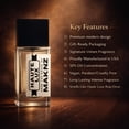 thumbnail image 6 of MAKNZ Haute Lux Eau de Parfum, Inspired by Haute Luxe, Unisex Cologne, 1.7 oz / 50ml – Amber, Woody, Warm Spicy, Earthy, Balsamic, Vanilla, Mossy, Aromatic, Powdery, Yellow Floral, 6 of 9