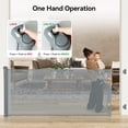 thumbnail image 7 of Retractable Pet Gate, Domipet 120" Extra Wide ABS Expandable for Livingroom Outdoor, Gray, 7 of 7