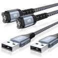thumbnail image 1 of Paquete de 2 cables de carga de 1,2 m para Garmin Fenix 8 7 7X Pro 6 6X 5 5S 5X, 1 of 7