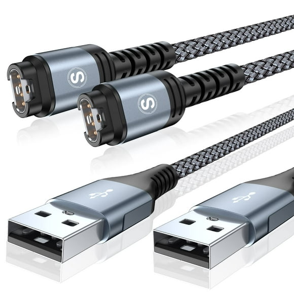 Paquete de 2 cables de carga de 1,2 m para Garmin Fenix 8 7 7X Pro 6 6X 5 5S 5X