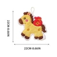 thumbnail image 3 of Yunuuuoa Horse Year Fleece Hand Towel Absorbent Bathroom Towel Soft Hanging Towel for Kitchen Decor Gift with Auspicious Symbol Good Fortune Design Quick Dry Hand Towel for Family Travel Office Use, 3 of 5