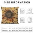 thumbnail image 5 of Elegant Flower Print Pillow Case - Decorative Cushion Cover for Home Décor, Living Room & Bedroom, 5 of 5
