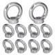 thumbnail image 1 of 10Pcs Lifting Eye Nut Stainless Steel Ring Shape Fastener Tools for Forestry MachineryM6, 1 of 5