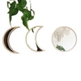 thumbnail image 2 of Espejo decorativo de madera de estilo nórdico con diseño de eclipse lunar, espejo de fases lunares, espejo colgante con diseño de ciclo lunar, espejo acrílico decorativo para dormitorio, 2 of 6