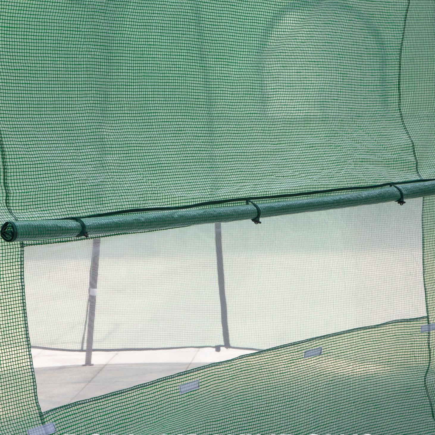 Meetleisure 6.9 FT x 8.5 FT x 7.2 FT Pop-up Outdoor PVC Greenhouse, Green