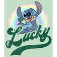 thumbnail image 2 of Girl's Lilo & Stitch Distressed Lucky Wink  Graphic Tee Mint Large, 2 of 4