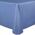 thumbnail image 2 of Ultimate Textile (3 Pack) 90 x 132-Inch Rectangular Polyester Linen Tablecloth with Rounded Corners - for Wedding, Restaurant or Banquet use, Periwinkle Blue, 2 of 4