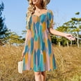 thumbnail image 2 of Colorful surfboards - pastel Sleeveless Dress elegant evening dresses for women 2024 women dresses, 2 of 6