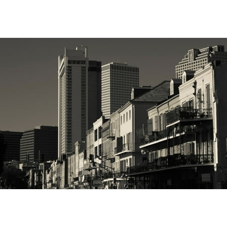 Buildings along a street French Quarter New Orleans Louisiana USA Poster