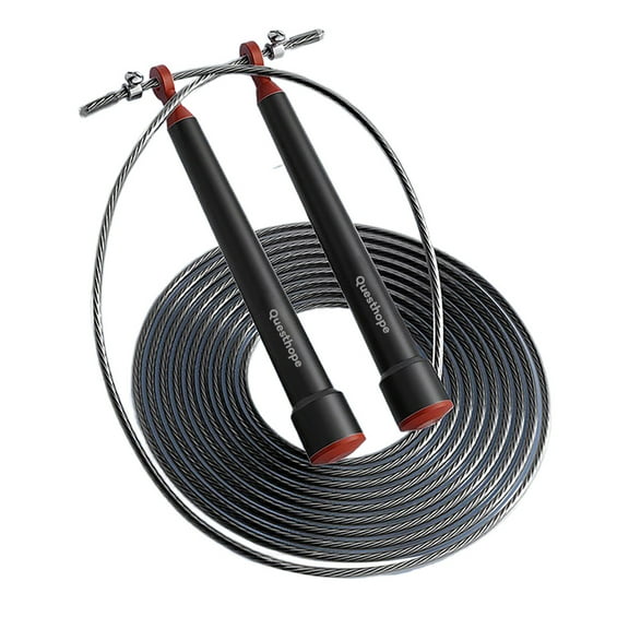 Questhop Skipping rope, Jump Rope for Fitness, Adjustable 10ft Speed Jump Rope for Men, Women & Kids