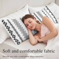 thumbnail image 5 of White Boho Body Pillow Cover 20 x 60 Inch Decorative Pillow Cover Ethnic Tribe Striped Vintage Lumbar Pillowcase Seasonal Rectangle Cushion Case for Couch Sofa Bed Living Room, 5 of 9