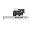 thumbnail image 2 of Expansion PCIe To USB3.0 Expansion Card 5Gbps 2 Ports 4Pin Power Plug And Play PCIe Controller Card For Win Desktop PC, 2 of 8