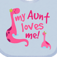 thumbnail image 4 of Inktastic My Aunt Loves Me Girls Baby Bib, 4 of 4