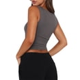 thumbnail image 3 of Fortune Women Vest Sleeveless Straps Crop Top Basic Slim Cami Tank Top, 3 of 5