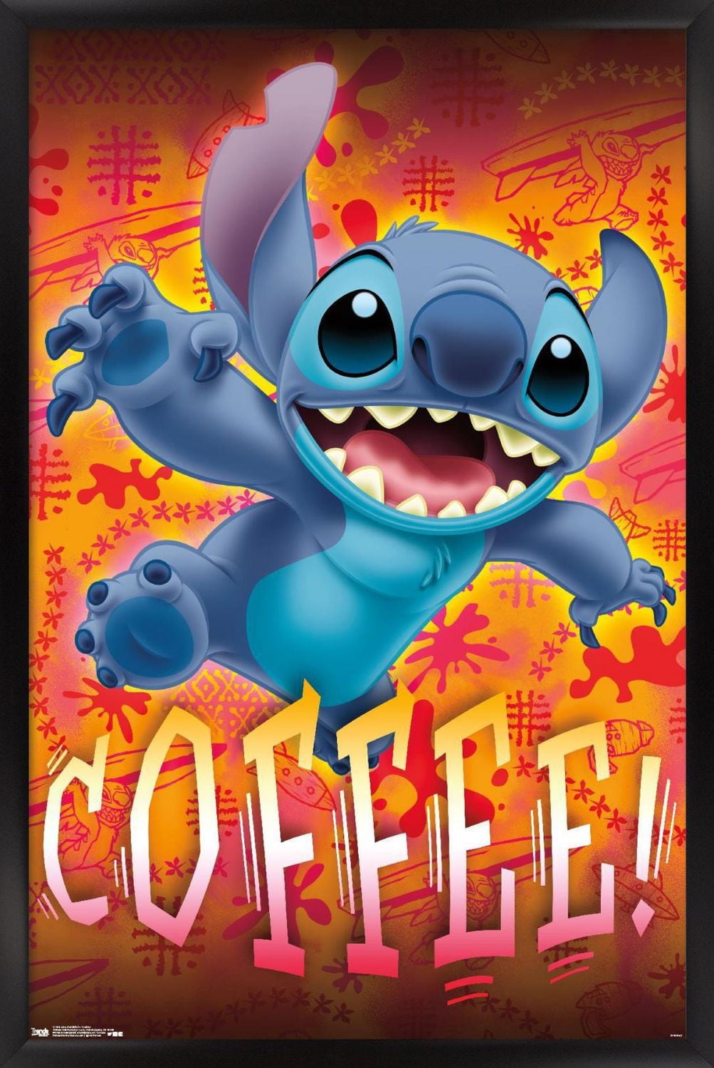 Disney Lilo and Stitch - Coffee Wall Poster
