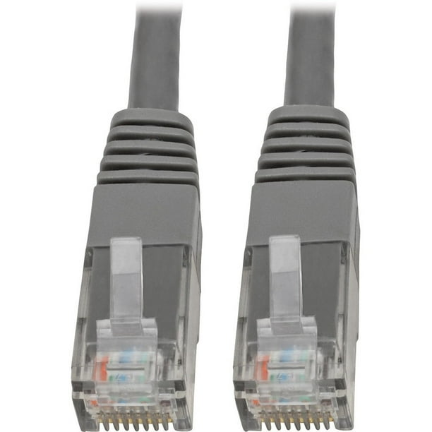 Tripp Lite Cat6 Cat5e Gigabit Molded Patch Cable RJ45 M/M 550MHz Gray