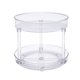 thumbnail image 1 of Organizador Lazy Susan con forma de tocadiscos Amazon Basics, 2 niveles, transparente, 1 of 7