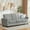 Grey, variant on 83" Oversized Chenille 3-Seater Sofa – Mid-Century Modern Cloud Couch with Deep Seats, Washable Covers & Armrests for Living Room, Beige
