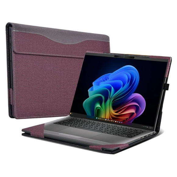 Case for 14 inch Dell Latitude 7455 7450 7440, Notebook Sleeve Cover Accessories PU Leather Shell Protective Laptop Cover