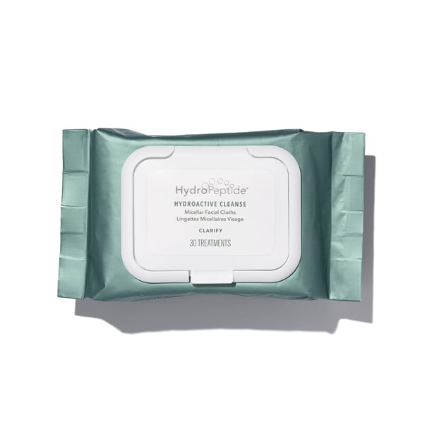 Paños faciales HydroPeptide HydroActive Cleanse, 30 unidades