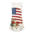 thumbnail image 4 of Summer 2026 Dresses for Women 250 Years Anniversary Dress Sleeveless 1776-2026 Fashion Casual Wrap V Neck A-Line Sundress, 4 of 6