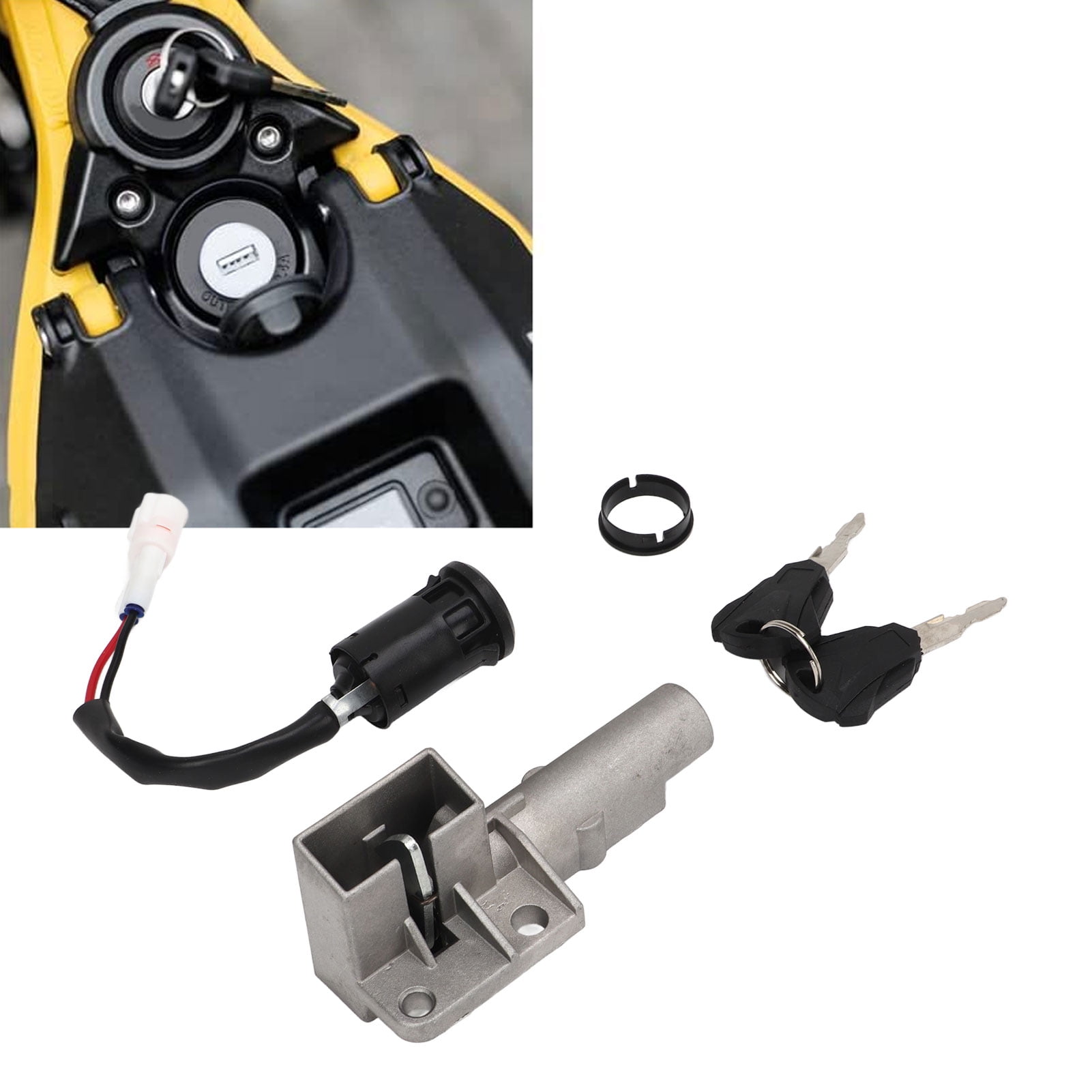 Ignition Key Switch, Easy To Install Ignition Lock Cylinder For