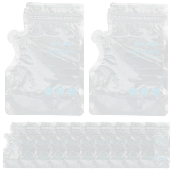 30pcs Breastmilk Storage Bags Leak Proof SelfStanding Assorted Color PE PET for Home Use