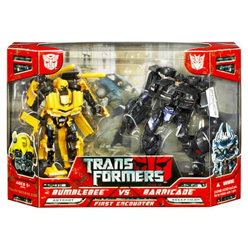 Transformers Deluxe Bumblebee Vs Barricade Action Figure Set 2007