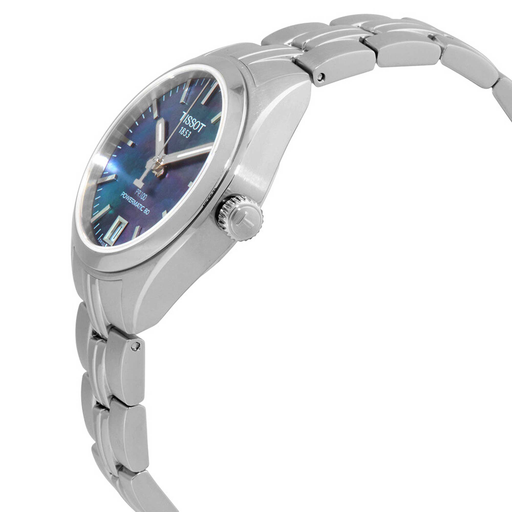 Tissot Women\'s Watch Swiss Automatic Blue Mother Of Pearl Dial T1012071112100 Tissot Women main image 3