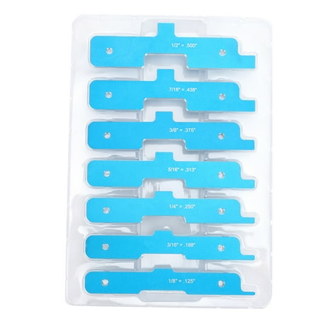 

7 Pcs Setup Bar Soft Aluminum Multi Function Router Table Setup Bar Tool 1/8in~1/2in