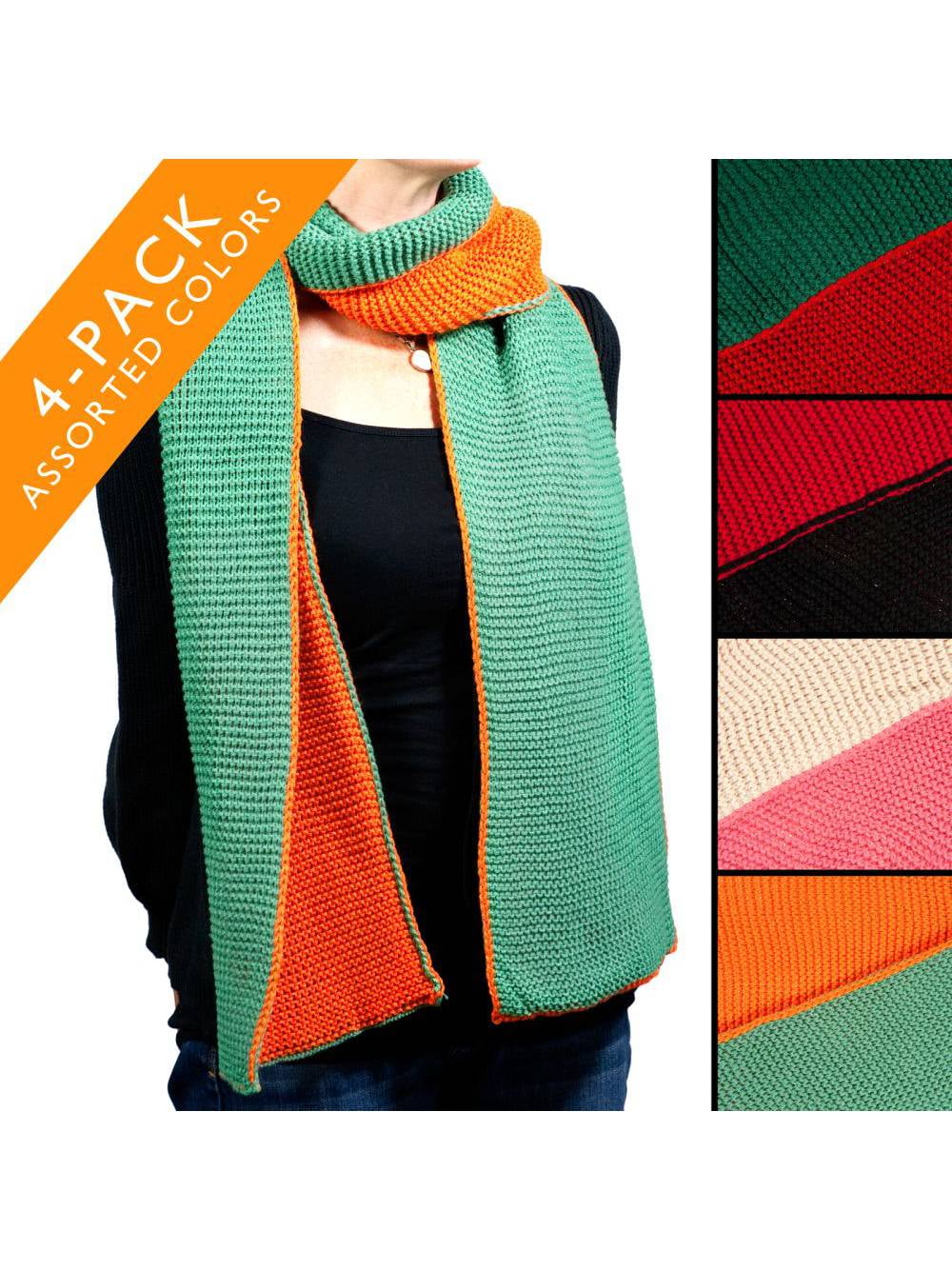 Coolred Mens Spell Color Simplicity Soft Cozy Solid Vintage Retro Scarves