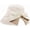 White, variant on Women's Wide Brim Sun Hat, UPF 50+ Foldable Straw Beach Hat with Bowknot, Packable UV Protection for Summer Travel(white)Q