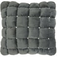 thumbnail image 2 of 20" Dark Gray with Bling Quilted Velvet Throw Pillow, 2 of 5
