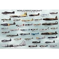 thumbnail image 2 of Laminated World War II Military Aircraft Educational Chart Poster Print 24x36, 2 of 4