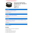 thumbnail image 2 of Upper Accessory Belt Idler Pulley - Compatible with 1999 - 2002 Saab 9-3 2000 2001, 2 of 2