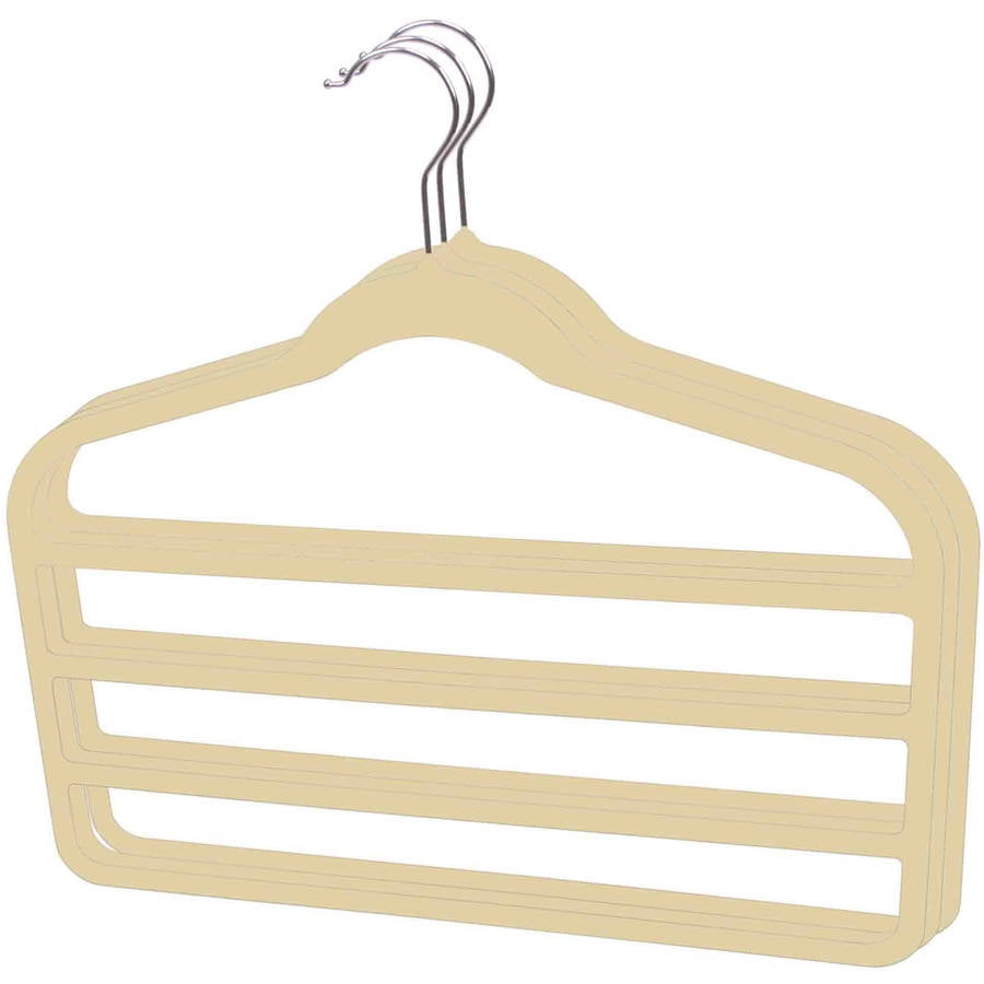 Velvet Trouser Hanger Pack of 3 Black  STORAGE ORGANIZATION  SHOP  HOME BASICS  Shop Home Basics