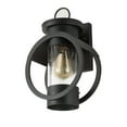 thumbnail image 7 of Industrial Wall Sconces, Waterproof Exterior Outdoor Wall Lamp with Metal Frame Glass Shade for Indoor Outdoor Black, 7 of 7