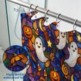 thumbnail image 3 of Halloween Shower Curtain, Glass Ghost Polyester Fabric Bathroom Decor Curtain, Machine Washable Waterproof, Halloween Holiday Gift for Women Men, 72 x 72 Inches, 3 of 7