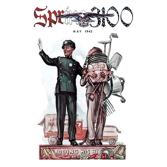 Doing His Bit Fine art canvas print (20" x 30")