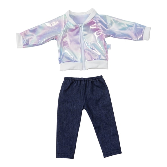 Multicolor 18 Inch Doll Clothes Set Jacket And Pants For 40 Cm Dolls Christmas Costume Outfit Accessory