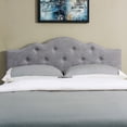 thumbnail image 2 of Koby Home Upholstered Headboard Solid Wood Modern Style Full Queen Size Gray, 2 of 2