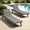 Gray, variant on Crestlive Products Outdoor Chaise Lounge Cushion, Thin Foldable Water-Resistant Patio Pool Chair Pad with Straps, 71" x 21", Beige