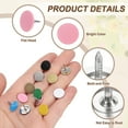 thumbnail image 3 of 60Pack Upholstery Tacks, 11mmx10mm Flat Head Thumb Tack, Pink, 3 of 7