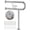 Brushed Nickel, variant on Toilet Grab Bar with Leg 24x28 Inch,  White Knurled Toilet Support Bar with Toilet Paper Holder, Stainless Steel Wall & Floor Mounted Bathroom Support Rail for Seniors Elderly Disabled Pregnant