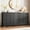 Black, variant on 12-Drawer Wood Dresser, 63" Extra Wide TV Stand - Solid Wood Storage for Bedroom/Living Room, Holds 65" TV, Modern Chest of Drawers Brown
