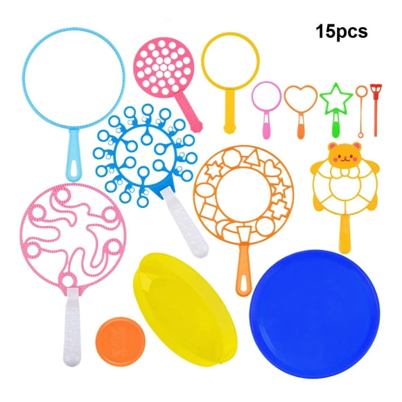 stanreset 15pieces Giant Bubble Wand Bulk Fun Long-lasting Bubble Play Non-toxic Giant Bubble Wands Bubble Wands Bulk Bubble House