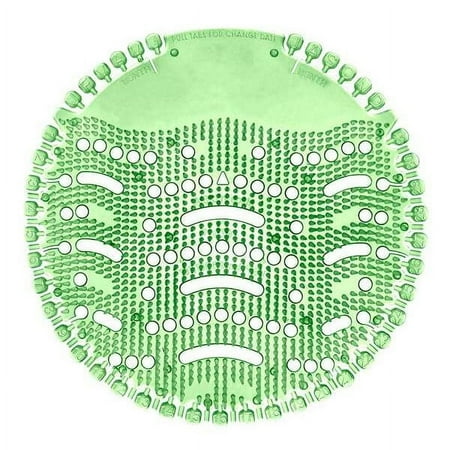 Tough Guy Urinal Screen,Round,Green,52 g,PK10 3EEF3