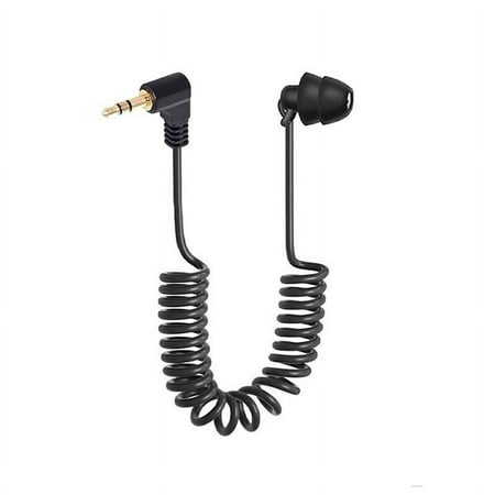 3.5mm Jack Spring Earphones Single side Earphone One Side Headphones Wired Headset In Ear Heavy Bass Earbuds Noise Isolating Earplugs for Mobile Phone MP3 Computer