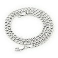 thumbnail image 3 of 5mm High-Polished Stainless Steel Flat Curb Necklace, 19.5 inches, 3 of 6